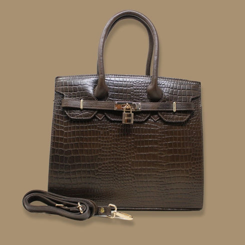Komal Genuine Leather Women Handbag Hive